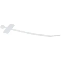 ACT, Cable ties for cable marker, length 100 mm, width 2.5 mm. Length: 100 mm Cable tie trans label 100mm (100 mm, 100 Stk.)