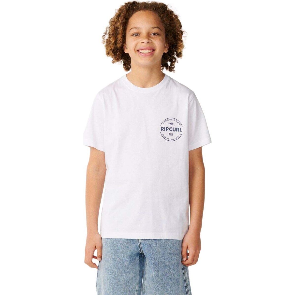 RipCurl Staple Tee-boy white (1000) 14 15IBTE-1000-14