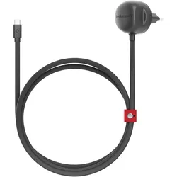 TwelveSouth PowerCord Ladegerät mit 1.2m USB-C Kabel (30 W, 1 Port), USB Ladegerät, Schwarz