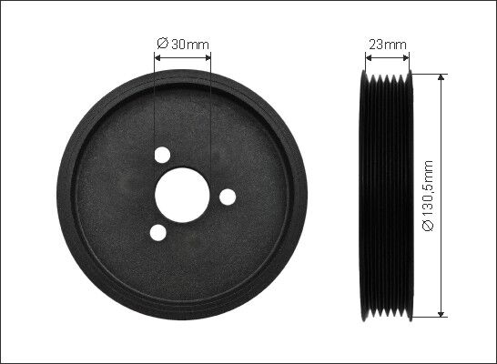 Caffaro Riemenscheibe, Servopumpe 500346 Für Bmw