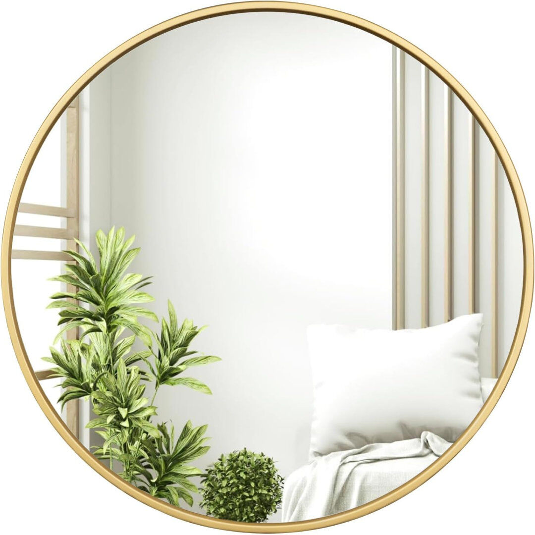 Fairmont Park Shantris Round Mirror Gold 80 cm H x 80 cm W