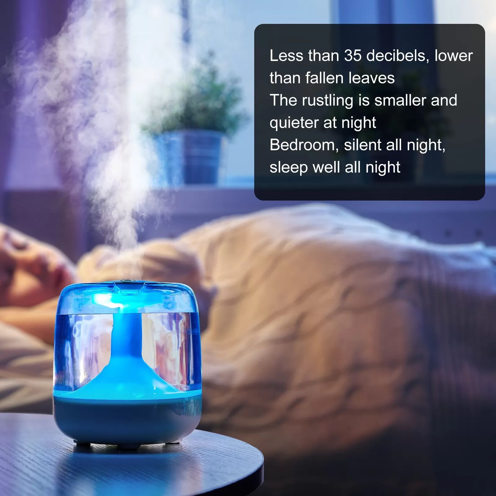 INF 650ml Sprüh-Aroma-Diffusor: Großer USB-Luftbefeuchter für Schlafzimmer Schwarz