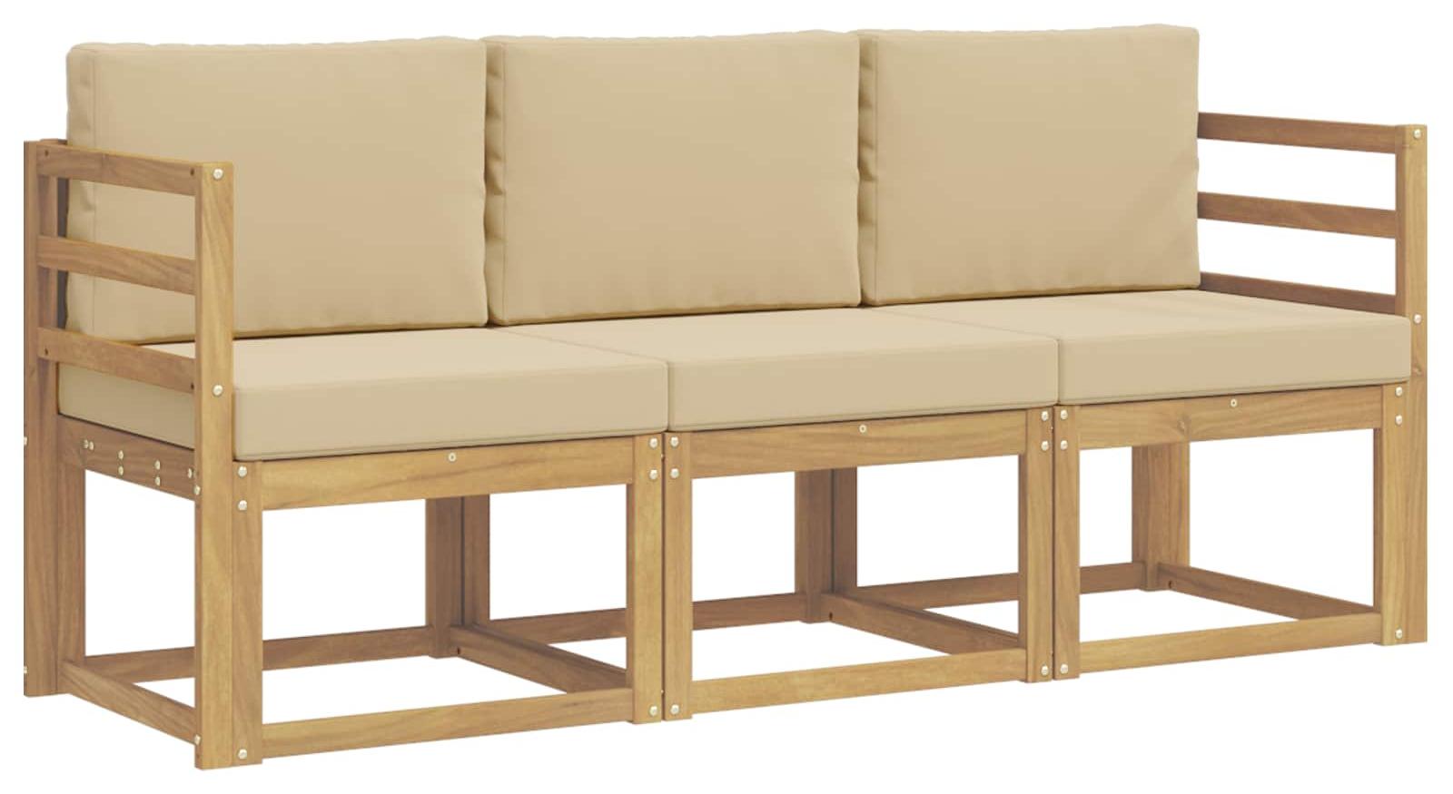 Outdoor-Sofagarnitur 3 pcs