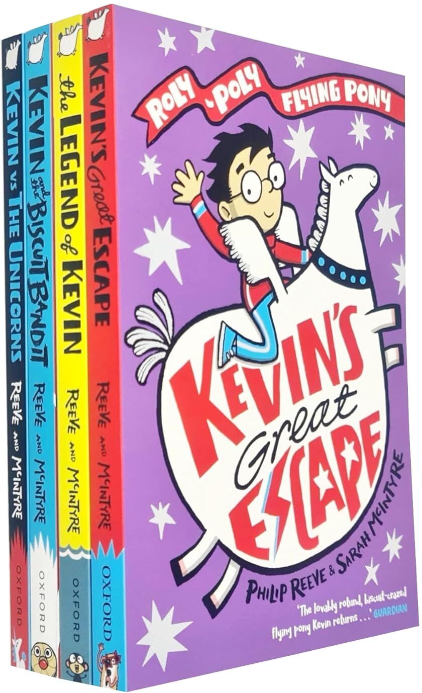 OUP Oxford Max and Kevin 4 Books Collection Set by Philip Reeve - A Roly-Poly Flying Pony Adventure - Ages 7-9 Paperback Chapter Books