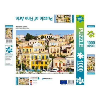 CALVENDO Puzzle Häuser in Gialos | 1000 Teile Lege-Größe 64x48cm Foto-Puzzle für glückliche Stunden