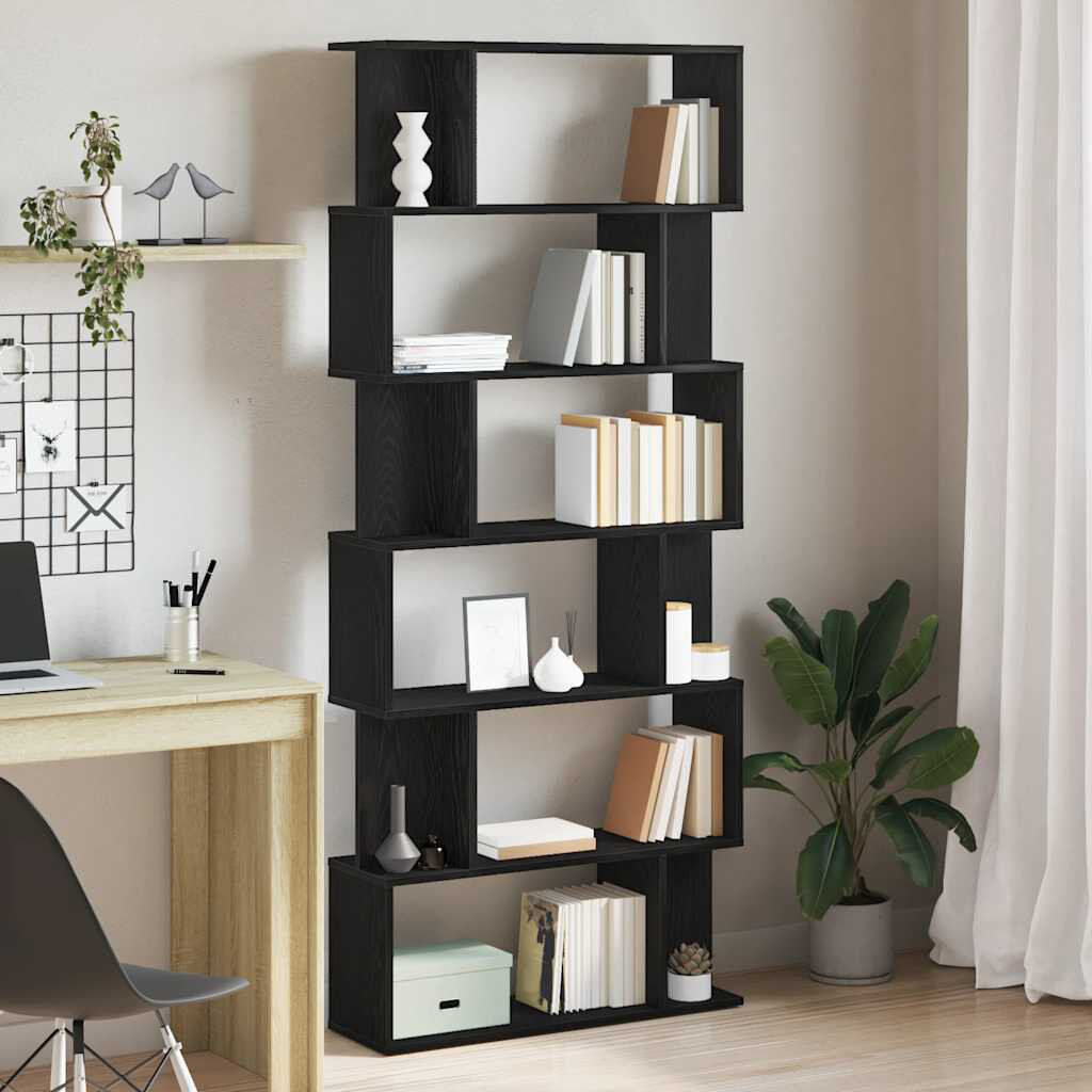 17 Stories Alec-Andrew 203.2 cm W Bookcase Black Oak 483.87cm H X 203.2cm W X 60.96cm D