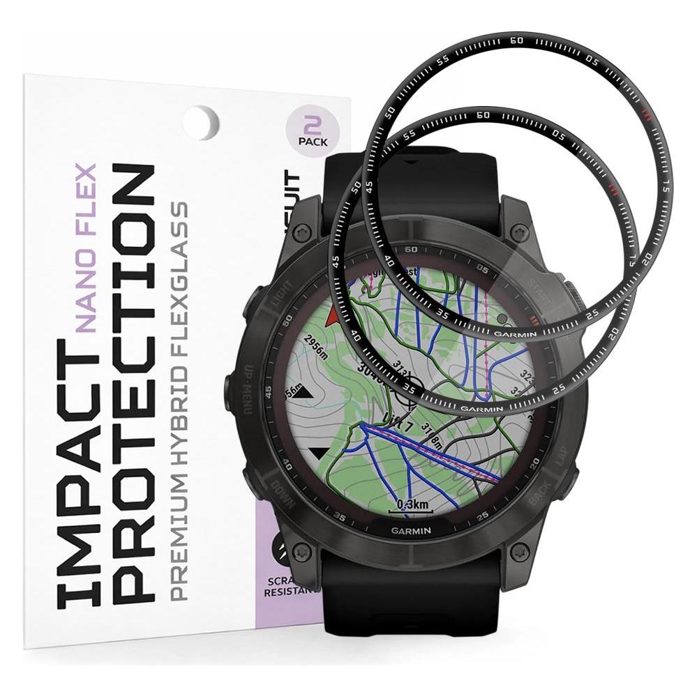 Techsuit - Nano Flex (2 pack) - Garmin Fenix 7X - Black (66920060)