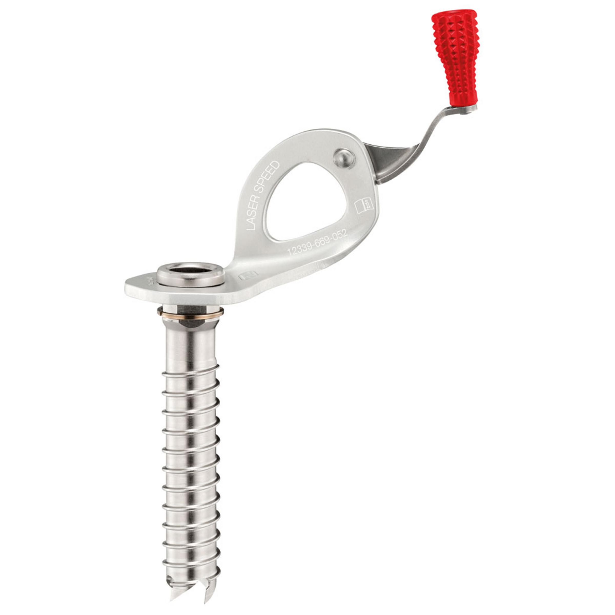 Petzl Laser Speed 10cm Eisschraube Eisschrauben silber Eisklettern