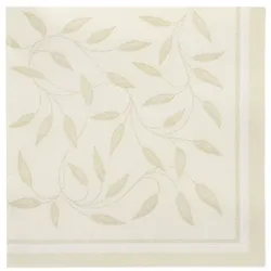 Papstar 8 X 20 Servietten "ROYAL Collection" 1/4-Falz 40 cm x 40 cm champagner "Mediterran"