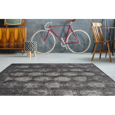Teppich ARTE ESPINA "Baroque 700" Gr. 6, grau (anthrazit), B:200cm H:5mm L:290cm, Kunstfaser, Teppiche, Teppich, Wohnzimmer