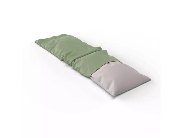 Lotus Bettwaren - Lotus Seitenschläfer Kissenbezug Satin uni, Satin uni Seitenschläfer Kissenbezug, 40 x 130 cm, Moosgrün