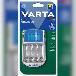 Varta 57070 LCD Charger für 2 oder 4 Mignon/AA oder Micro/AAA