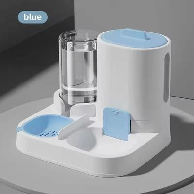 Uplift Essentials Duo Flow Automatic Gravity Feeder & Waterer Combo blue