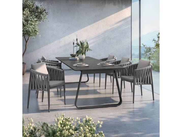 OUTLIV. Lena Gartenmöbel-Set L (6 Plätze) Tisch 280x100cm