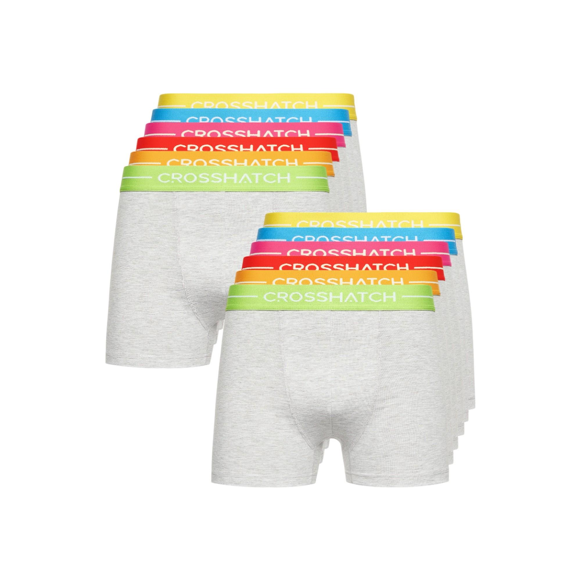 Crosshatch Heren Astral Boxershorts (Set van 12) (Grijze Mergel)