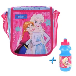 Frozen / Die Eiskönigin Schultertasche "Play it cool"+ Trinkflasche (400ml)