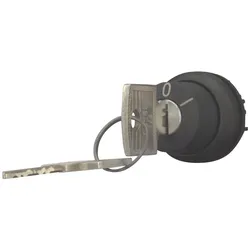 Eaton 216899 Schlüsseltaste, tastend, 3 Stellungen 0, Frontring Schwarz, schließanlagenfähig M22S-WS3-SA(*)-*  - 5 Stück