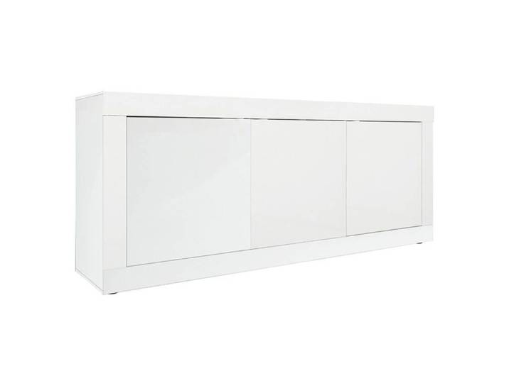 OTELLO - Buffet 3 Portes Finition Blanc Laqué Weiss
