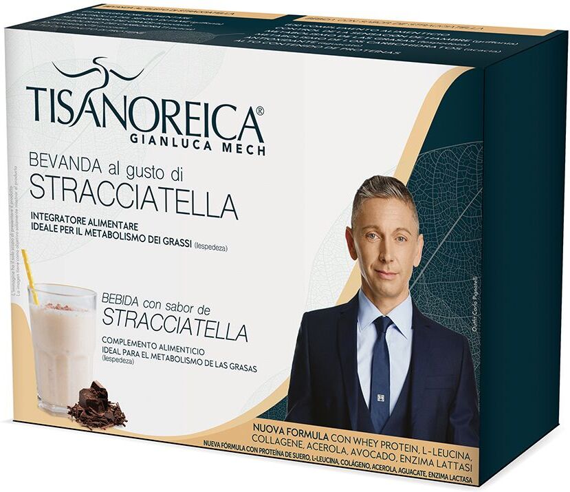 GIANLUCA MECH Srl Tisanoreica Bevanda Stracciatella 4x28g - Gusto Delizioso e Nutrizione Equilibrata
