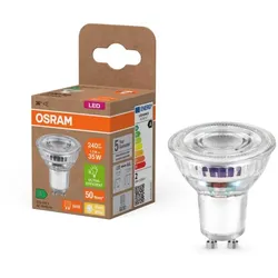 Osram GU10 PAR16 LED Strahler STAR besonders effizient 36° 1,3W wie 35W 2700K warmweißes Licht - Sehr gute Energieeffizienz