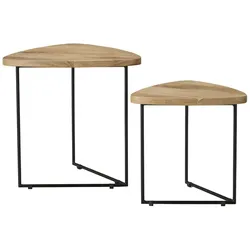 Beistelltisch 2er-Set   ¦ holzfarben