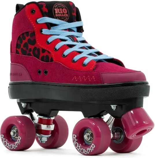 Rollschuhe Rio Roller Beats Leopard (Red/Leopard - 38)