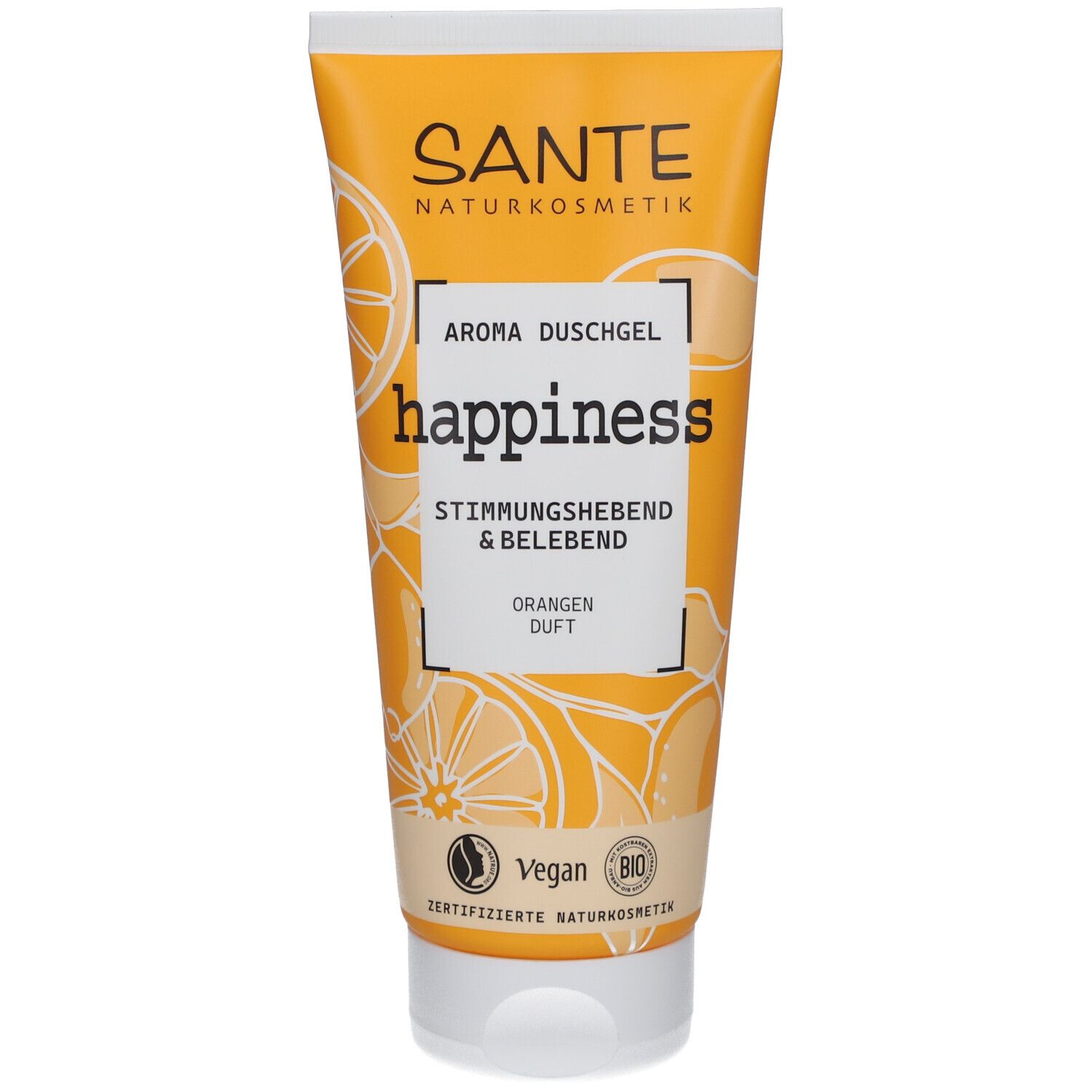 Happiness Aroma Duschgel Bio-Orange & Mango 200 ml Gel