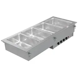 KBS Gastrotechnik Einbau Bain Marie 4x GN 1/1 mit getrennt regelbaren Becken