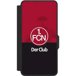 Nivocase Klapphülle für Samsung Galaxy S26+ Handyhülle aus Kunst Leder NIVOflip schwarz 1. FC Nürnberg Der (Samsung Galaxy S26+), Smartphone Hülle, Schwarz