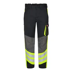 Arbeitshose "2870-217" Cargo - 48 - schwarz/gelb