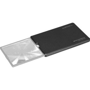 Eschenbach Lupe 152110, easyPOCKET, mit Licht, 3x Vergrößerung, Leselupe, 86mm x 54mm