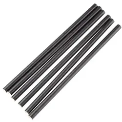 Gastronoble Fiesta Kompostierbare, einzeln verpackte Papierstrohhalme, 14 cm, schwarz (250 Stück)