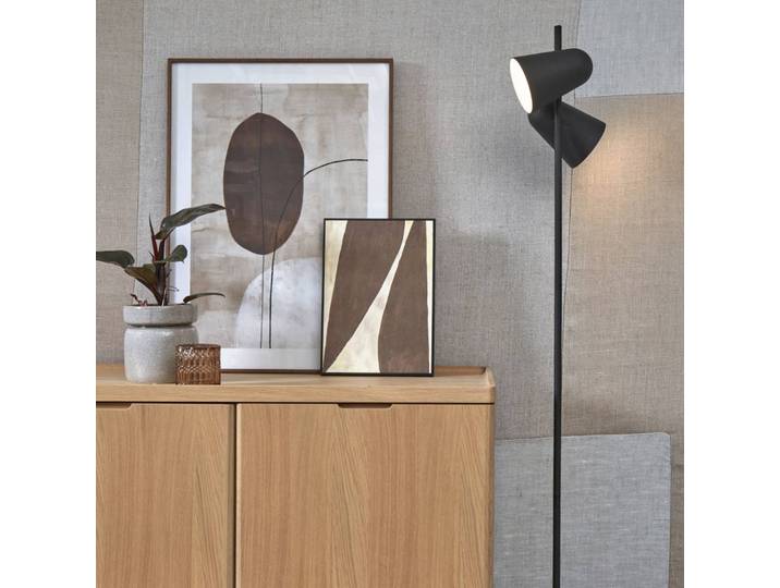 IT´S ABOUT ROMI Stehlampe Salamanca, schwarz, für Wohn- / Esszimmer, Metall, Modern