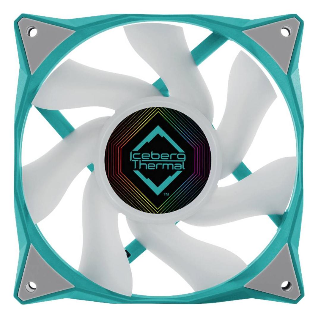 Iceberg Thermal IceGALE ARGB Computergehäuse Ventilator 12 cm Türkis 1 Stück(e) (120 mm, 1x) (ICEGALE12A-D0A)