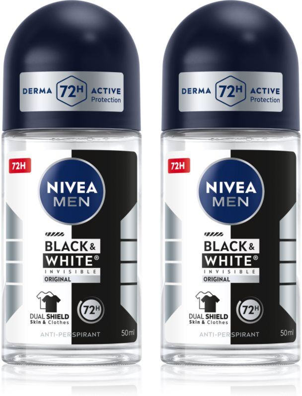NIVEA MEN Black & White Invisible Original bille anti-transpirant conditionnement avantageux