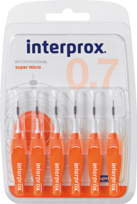 DENTAID GmbH INTERPROX reg super micro orange Interdentalb.Blis 6 St 06130643