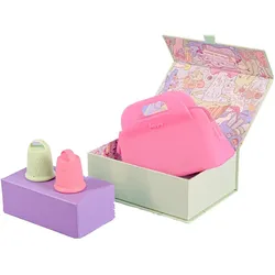 Beppy, Menstruationstasse, Cup COSMIC Menstruationstassen 2er Set, Hellgrün/Rosa – komfortabel, flexibel und sicher