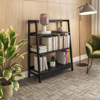 Camaflexi Mid Century Solid Wood Open Shelving Unit