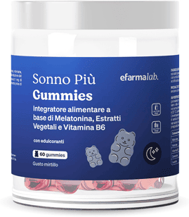 eFarmaLab Sonno Più Integratore con Melatonina 60 Gommose