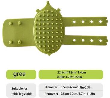 Uplifted Finds Pet Cat Hair Removal Massage Comb And Corner Self Grooming Rubbing Brush 1 Pc Green
