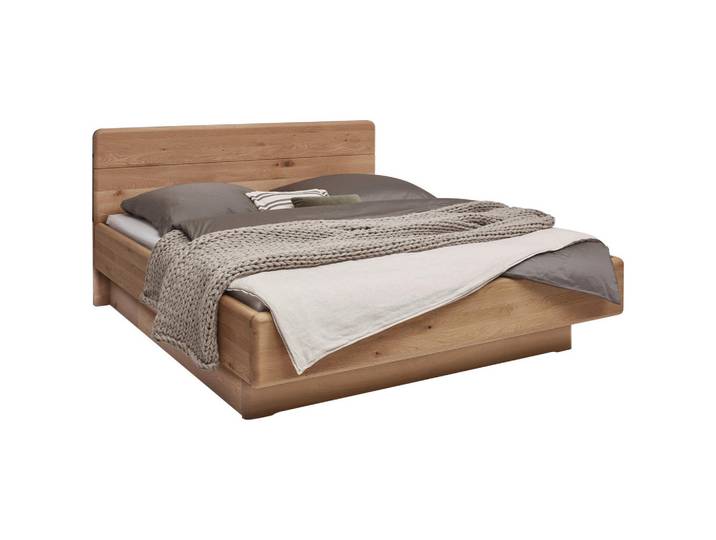 Valnatura Bett, Bronze, Wildeiche, Holz, massiv, 180x200 cm, Über- und Sondergrößen erhältlich, in verschiedenen Größen sichtbare Massivholzteile, Schlafzimmer, Betten, Doppelbetten