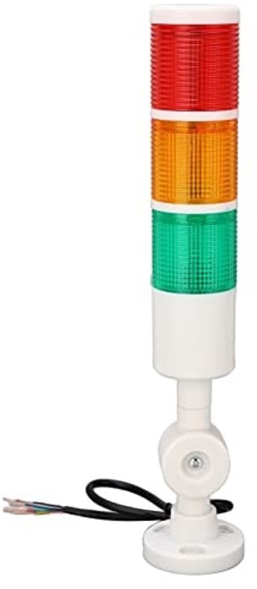 Allecto LED Signaaltoren met 3-laags indicator en alarmfunctie, DC 24V