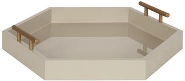 Kate and Laurel Lipton Hexagon Decorative Tray - 18x18
