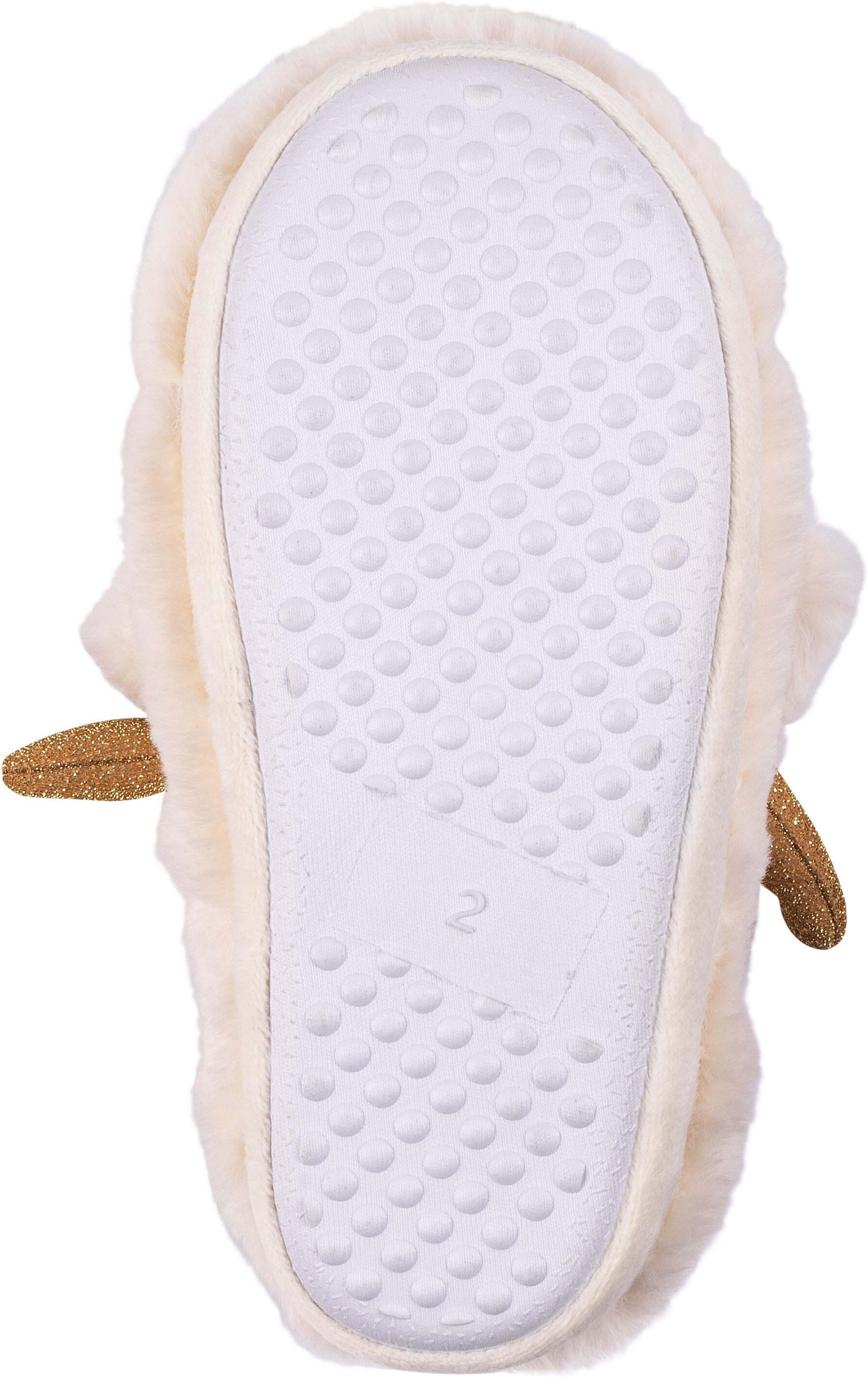Haussocken FUN SOCKS "shoes & slippers", Jungen, Gr. 27-28, Sockengrösse, weiss (reindeer lurex), Polyester, unifarben, Socken Haussocken, mit elastischem Bund reindeer lurex 27-28, Sockengrösse