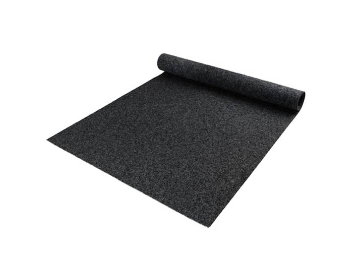 Nadelfilz REWIND 900 FLAT - Anthrazit - 2,00m x 2,00m robuste Auslegware Bodenbelag trittschalldämmend antistatisch BFL-S1 stuhlrollengeeignet für Büro Messe Hotel Praxis Fußbodenheizung