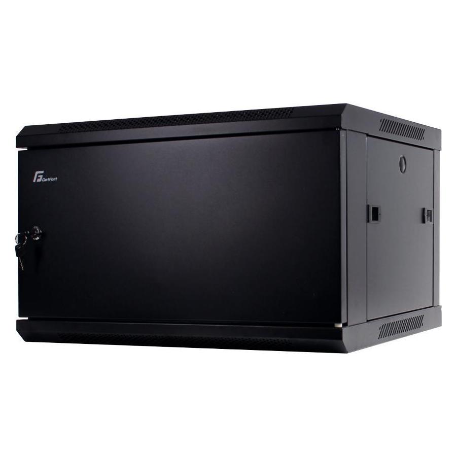 Getfort SZAFA-Rack 19 Zoll, 6 HE, 600 × 450, mit Stahltüren (6 HE, 19 Zoll Rack) (GETFORT)
