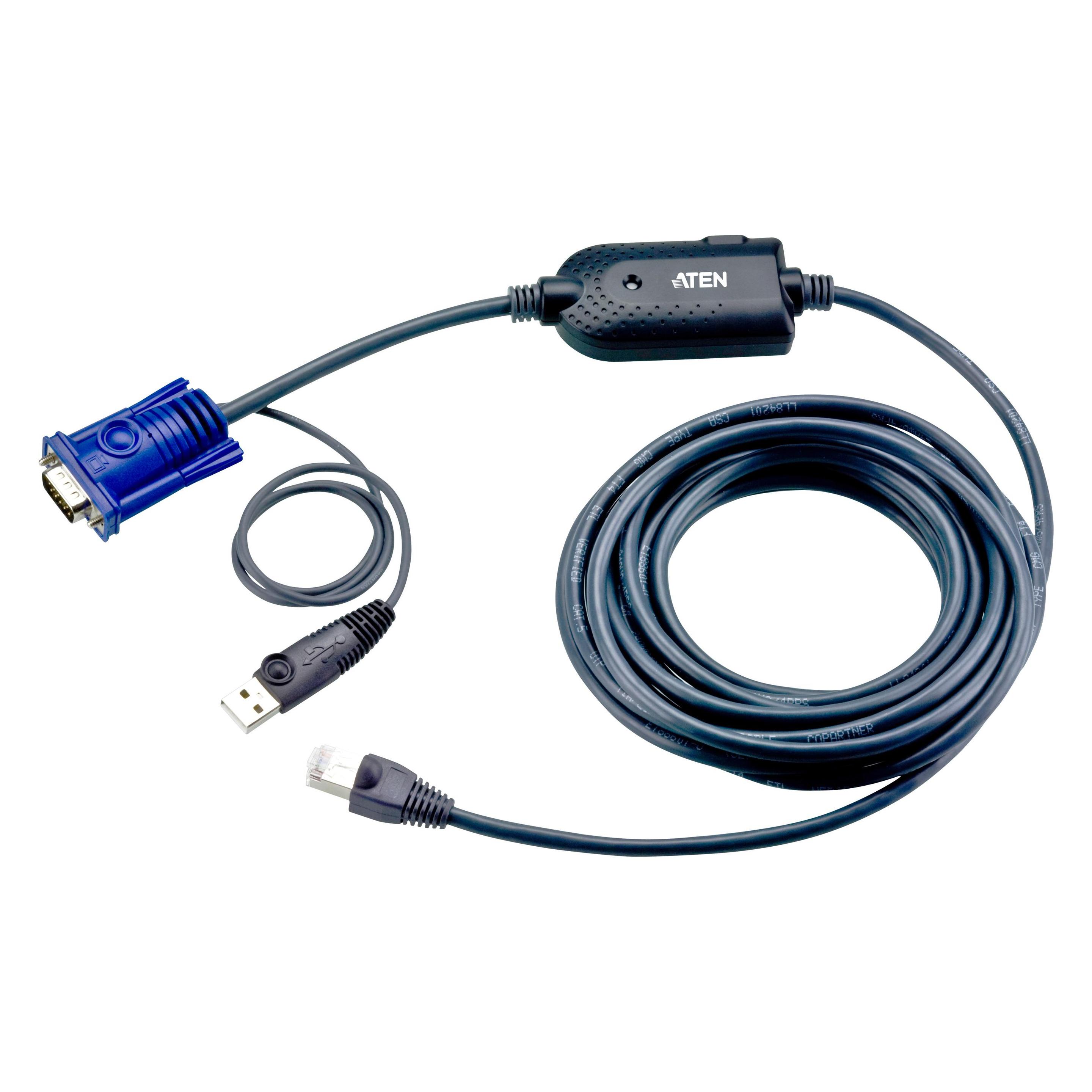 Aten KA7970, 4.5 m, USB, USB, VGA, black, RJ-45 (KA7970)