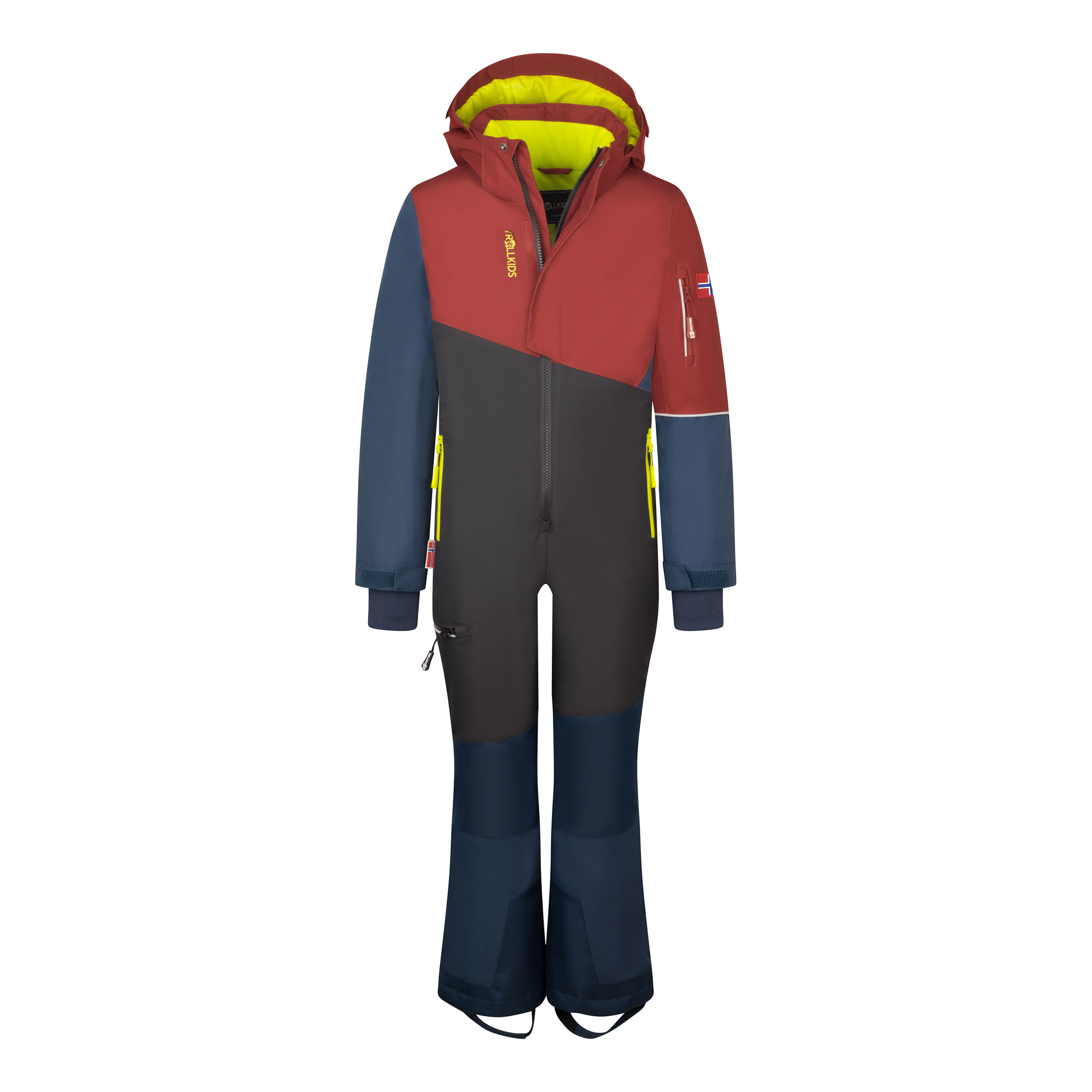 Trollkids Hallingdal Schneeanzug Kinder Overalls rot Größe 98 Lifestyle Winddicht Wasserabweisend