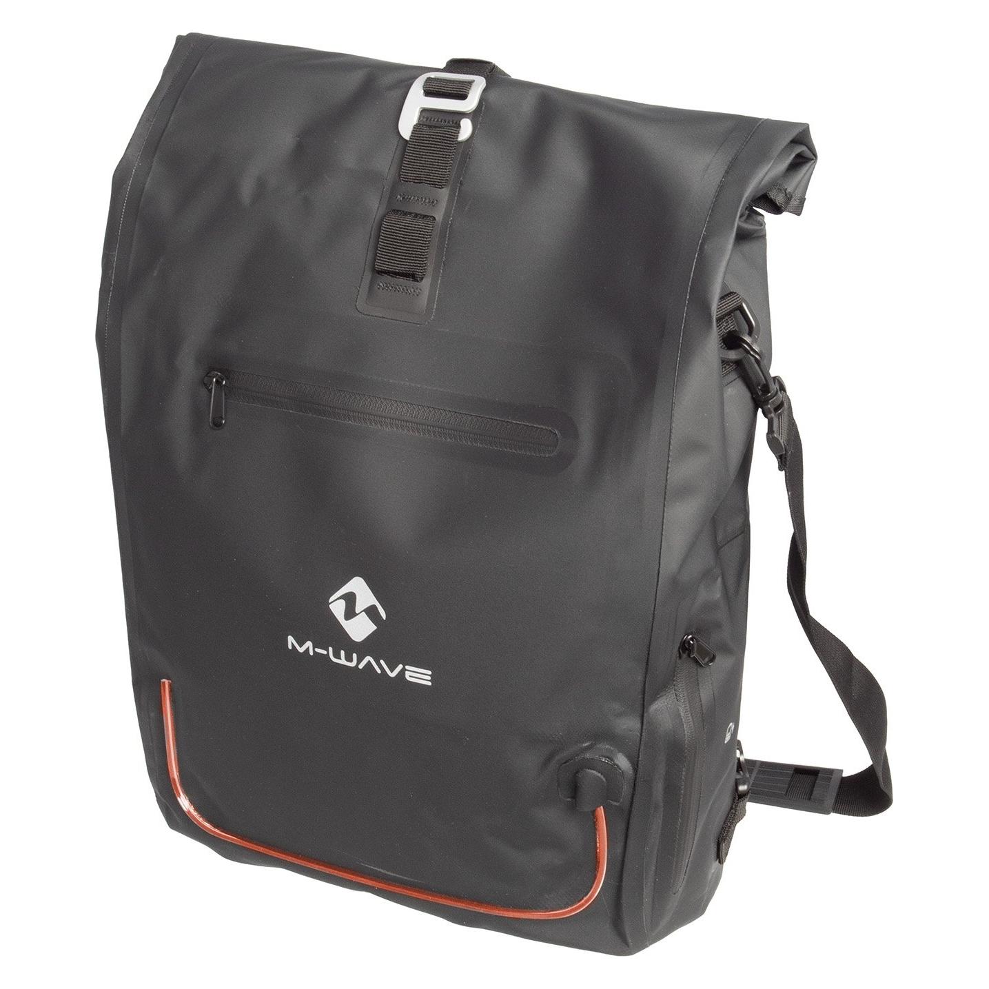 M-Wave Downtown RideBag Evident Plus Rucksack (25 l, Gepäckträgertasche) (122443)