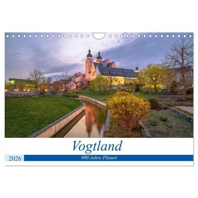 Vogtland - 900 Jahre Plauen (Wandkalender 2026 DIN A4 quer), CALVENDO Monatskalender